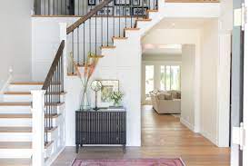 Maybe you would like to learn more about one of these? California Renovation With A Bright And Cheerful Vibe Farmhouse Stairs House Stairs Entryway Stairs