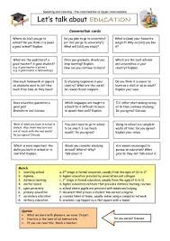 Let S Talk About Education Teaching English Grammar Teaching English Esl Teaching