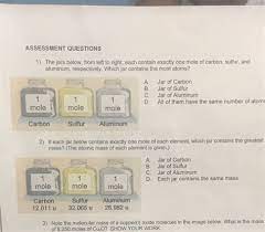 This law was first discovered by john dalton, the father of the atomic theory of matter. The Jars Below From Left To Right Each Contain Exactly One Mole Of Carbon Sulfur And Aluminum Respectively Which Jar Contains The Most Atoms Moles Gizmo Assessment Question Answers Docx Moles
