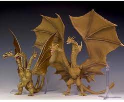 A Cool Comparison Photo For Shma Articulation Series King Unite Godzilla Fans Godzilla Figures Kaiju Monsters Godzilla Toys