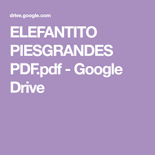 Elefantito Piesgrandes Pdf Pdf Google Drive Elefantes Amigurumi Elefante Elefantes Amigurumis