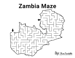 All world countries flag coloring pictures. Free Printable Zambia Maze Download The Maze And Solution At Https Museprintables Com D Mazes For Kids Printable Activity Sheets For Kids World Thinking Day