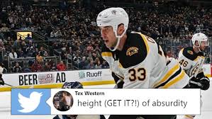 This Photo Of 6 9 Zdeno Chara Against 5 4 Nathan Gerbe On The Ice Is Incredible Article Bardown The best memes from instagram, facebook, vine, and twitter about zdeno chara.