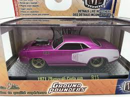 I have yet to see an automobile that i don't admire. M2 Machines Ground Pounders 1971 Plymouth Cuda 440 1 64 Scale R15 16 02 Metallic Pink White Details Like No Other Models Model Kits Hobbies Kiririgardenhotel Com