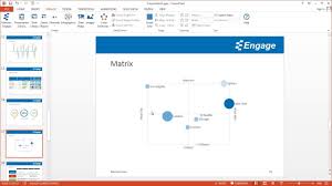 create a matrix chart using the engage powerpoint add in