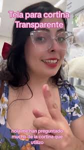 Tela para cortina transparente 🥰💫⭐️ todas las pueden encontrar en ...