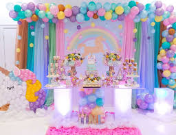 Unicorns Birthday Valentina S First Magical Dreams Catch My Party Unicorn Birthday Party Decorations Birthday Party Decorations Unicorn Themed Birthday Party