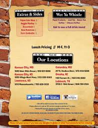 The menu features french baguette, voodoo chicken. Jazz Louisiana Kitchen Menu In Independence Missouri