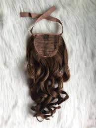 Experiment with different hair colors with your curly weave. 18inch Ponytail 120gram Best Quality Synthetic Hair Kanekalon Fiber Golden Brown Wavy Style Fashion Hair Accessories Top Quality Artificial Hair China Synthetic Hair Extensions And Hair Ponytail Price Made In China Com
