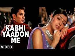 Kabhi Yaadon Me Aau Kabhi Khwabon Mein Aau Full Video Song By Abhijeet Tere Bina Youtube Youtube Video
