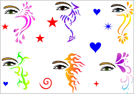 Printable Face Painting Chart Bedowntowndaytona Com