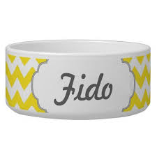 Yellow Chevrons Custom Text Bowl Zazzle Com Yellow Chevron Chevron Background Custom Monogram