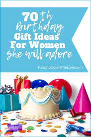 The best gifts to celebrate 70 years young are ones they can't find anywhere else (they already have everything after all). The Best 70th Birthday Gift Ideas For Her Passing Down The Love