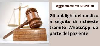 Inoltre, deve rispettare almeno due fasce orarie, pomeridiane o mattutine alla settimana, e comunque con apertura il lunedì. Gli Obblighi Del Medico A Seguito Di Richieste Tramite Whatsapp Da Parte Del Paziente Ob Gyn