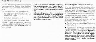 Aug 01, 2019 · when you then enter wrong twice it goes into safe 2 mode.m. Audi A6 Radio Code Questions Answers With Pictures Fixya