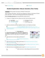 Read free mouse genetics gizmo answer key. Student Exploration Mouse Genetics Two Traits Answer Key Student Exploration Mouse Genetics Two Traits Answer Key Download Student Course Hero