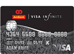 Cash withdrawal fee is rm 18.00 or 5.00% which ever is the highest. Ambank Islamic Visa Signature Card I Ambank Malaysia