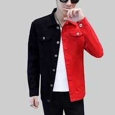 New Casual Slim Motorcycle Denim Jacket Mens 2019 Spring Autumn Black Red Jeans Jacket Homme Streetwear Cowboy Outerwear Man 819 Jackets Aliexpress