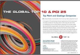 Top colors used by designers and pro painters. 2020 Global Top 10 And Pci 25 Top Paint And Coatings Companies 2020 06 01 Pci Magazine