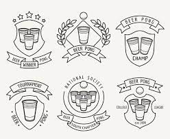 Beer Pong Line Logo Set Beer Pong Beer Pong Table Painted Diy Beer Pong Table