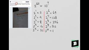 Akar kuadrat atau akar pangkat 2 adalah kebalikan dari operasi pangkat 2 atau invers pangkat 2 suatu bilangan. Nilai Pendekatan 20 Pangkat 60 Youtube