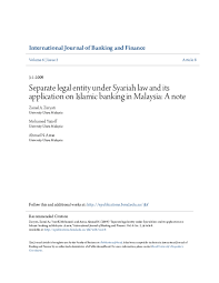 Have legal personality separate from that of its members; Pdf Separate Legal Entity Under Syariah Law And Its Application On Islamic Banking In Malaysia A Note Ahmad Azrae Academia Edu