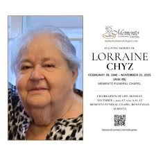 With heavy hearts, our family shares the news that Lorraine Eva Marie Chyz,  passed away