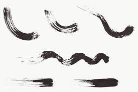Abstract Black Brush Stroke Set Transparent Png Free Image By Rawpixel Com Brush Strokes Abstract Paint Strokes