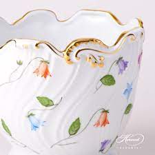 Flower Pot Vase Bluebell Campanula Herend Experts Flower Pots Bluebells Herend