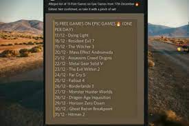 Epic Games Birthday Games December 2020 List 15 Free Birthdays And How To Get Them Every Day