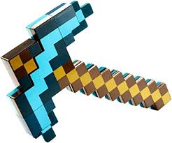 Second place is minecraft's diamond pickaxe. Amazon Com Minecraft Transforming Sword Pickaxe Amazon Exclusive Toys Games