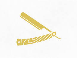 Black And Gold Barber Logo Straight Razor Straight Razor Barber Logo Razor