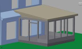 This diy video shows examples of both how to attach screening with staples and enclosing the edges with strips of wood, as well as how to create removable screen frames for larger spaces. Screened Porch On Existing Concrete Deck Framing Q S Fine Homebuilding