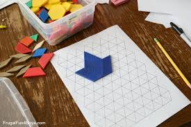 You can make it any size, but to be able to see the resulting tessellation, you might want to make it no larger than 2 inches by 2 inches. Leaf Tessellation Collaborative Stem Art Project Frugal Fun For Boys And Girls