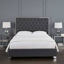 Featuring a padded headboard with nailhead trim, welcoming low profile footboard, and block feet, it makes a beautiful focal point in your room. Beds Bed Frames Costco