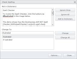Ini adalah beberapa ungkapan umum yang dipakai untuk menanyakan pemahaman,. Spell Checking Dialog Asp Net Web Forms Controls Devexpress Documentation