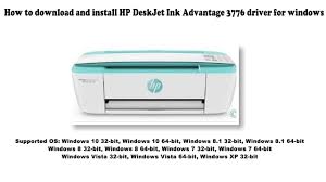 Create an hp account and register your printer; How To Download And Install Hp Deskjet Ink Advantage 3776 Driver Windows 10 8 1 8 7 Vista Xp Youtube
