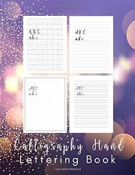 Cursive practice paper notebook with dotted sheets for. Calligraphy Hand Lettering Book 160 Sheets Calligraphy And Modern Brush Lettering Paper Practice For Adults 160 Worksheets With Slanted Angle Dot Grid Cursive And Handwriting Practice Pages Bokeh Buy Online In