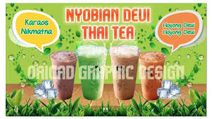 Contoh desain banner minuman desain. Jual Paket Spanduk Thai Tea Di Lapak Oaicad Bukalapak