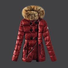 2013 New France Moncler Down Jackets Womens Zip Fur Collar Red Outlet Moncler Jacket Moncler Jacket Women Moncler