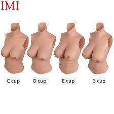 Crossdresser Half Bodysuit Silicone Breast Forms C-G Cup Breastplate Fake  Boobs | eBay