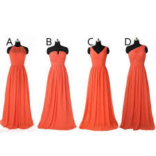 Chiffon Bridesmaid Dress A Line Bridesmaid Dress Long Bridesmaid D Mismatched Bridesmaid Dresses Coral Bridesmaid Dresses Long Coral Colored Bridesmaid Dresses