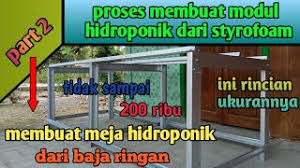 Kebutuhan greenhouse dalam pertanian hidroponik sebenarnya bisa dibilang tidak wajib, karena sudah banyak yang membuktikan bahwa sistem pertanian hidroponik bisa dilakukan tanpa greenhouse. Cara Membuat Meja Hidroponik Dari Baja Ringan Youtube
