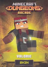 Valorie is one of the main characters in minecraft dungeons. Minecraft Dungeons Arcade Series 1 Card 43 Skin Valorie Arcade Game Cards