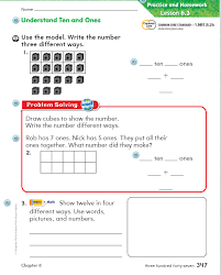 Numbers and operations in base ten. Language Immersion Grade 1 Go Math Chapter 6