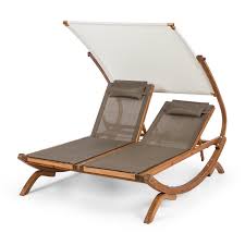 blumfeldt sonnendeck tweepersoons ligbed verstelbaar zonnedak hoofdkussen wit ligstoel hoofdkussen tuinmeubilair