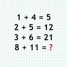 10 Tricky Math Riddles 1 4 5 2 5 12 3 6 21 8 11 What Math Riddles Riddles Simple Math