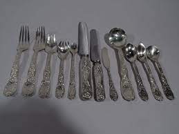 Check out our sterling silver place setting selection for the very best in unique or custom, handmade pieces from our dining & serving shops. Tiffany Silver Flatware Offered By Nelson Nelson Antiques