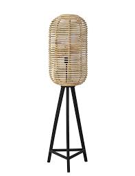 driepoot vloerlamp met bamboe kap light living tabana directlampen nl vloerlamp bamboe lampen