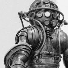 A waterproof suit used by divers , having a heavy detachable helmet and an air supply | meaning, pronunciation, translations and examples. Extremes In Outer Space And The Deep Oceans Parley